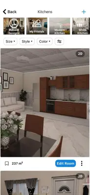 Kitchen Design 3D Planner android App screenshot 6